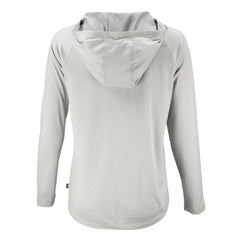 San Diego Padres Cutter & Buck Women's Coastline Epic Comfort Eco Recycled Raglan Long Sleeve Hoodie T-Shirt Gray