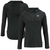San Francisco Giants Cutter & Buck Women's Coastline Epic Comfort Eco Recycled Raglan Long Sleeve Hoodie T-Shirt Black