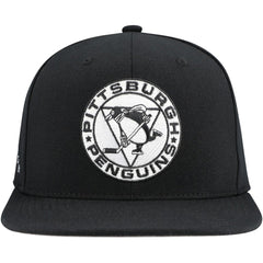 Pittsburgh Penguins Mitchell & Ness Team Snapback Hat - Black Hats