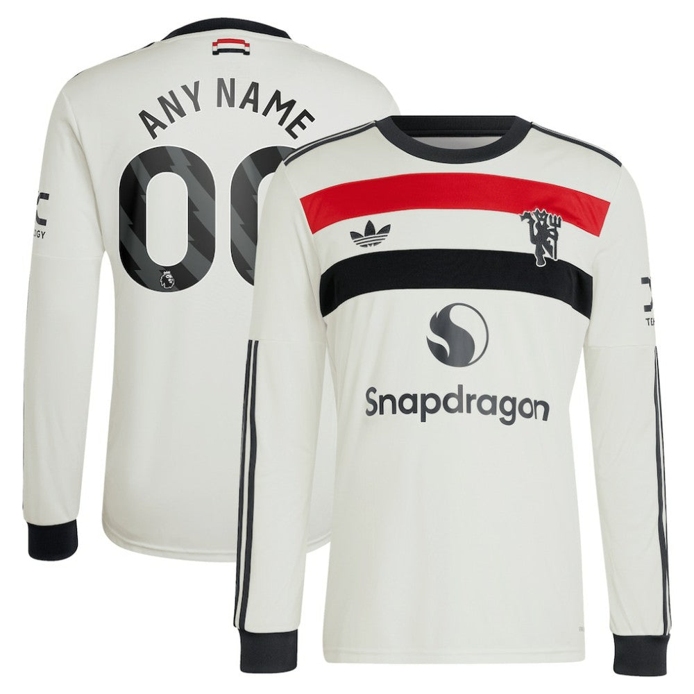 Manchester United Originals 2024/25 Third Custom Replica Long Sleeve Jersey - Cream cheap