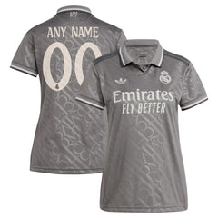 Real Madrid Originals Women's 2024/25 Third Replica Custom Jersey - Charcoal sale