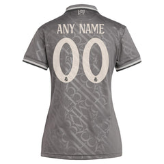 Real Madrid Originals Women's 2024/25 Third Replica Custom Jersey - Charcoal sale