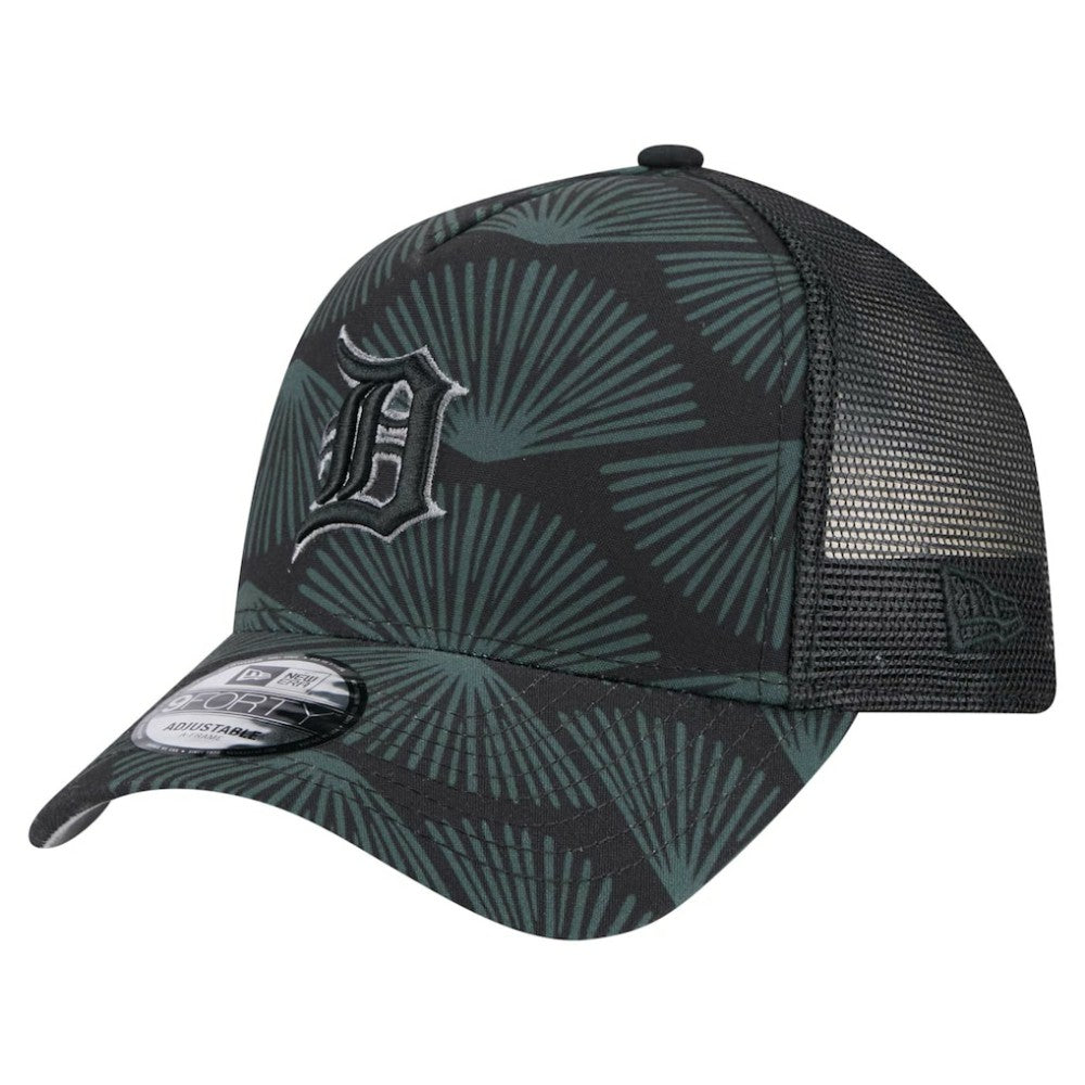 Detroit Tigers 9FORTY A-Frame Trucker Adjustable Hat Black