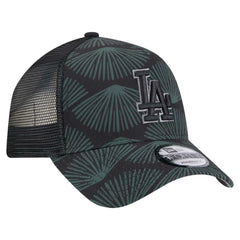 Los Angeles Dodgers 9FORTY A-Frame Trucker Adjustable Hat Black