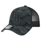 Tampa Bay Rays 9FORTY A-Frame Trucker Adjustable Hat Black