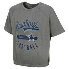 Dallas Cowboys Women's Mineral Wash Short Sleeve Top - Gray sale