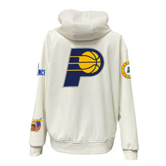 Indiana Pacers Jeff Hamilton Vegan Leather Full-Zip Hoodie - White for sale