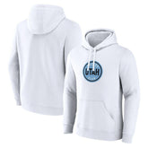 Utah Mammoth Fanatics Draft Logo Pullover Hoodie - White Hoodies