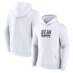 Utah Mammoth Fanatics Secondary Logo Pullover Hoodie - White Hoodies