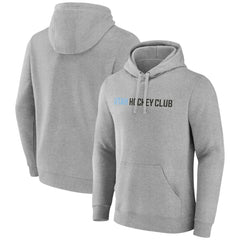 Utah Mammoth Fanatics Wordmark Logo Fleece Pullover Hoodie - Heather Gray Hoodies