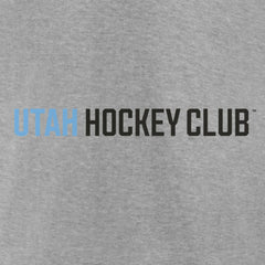 Utah Mammoth Fanatics Wordmark Logo Fleece Pullover Hoodie - Heather Gray Hoodies