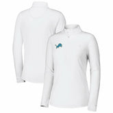 Detroit Lions Women's Sport Playa Vista IslandZone Quarter-Zip Jacket - White cheap