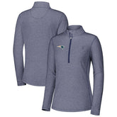 New England Patriots Women's Sport Playa Vista IslandZone Quarter-Zip Jacket - Navy for sale