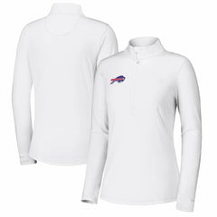 Buffalo Bills Women's Sport Playa Vista IslandZone Quarter-Zip Jacket - White discount