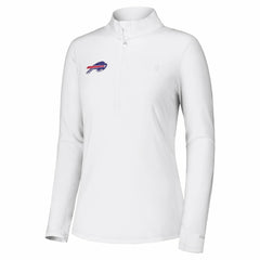 Buffalo Bills Women's Sport Playa Vista IslandZone Quarter-Zip Jacket - White discount