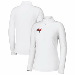 Tampa Bay Buccaneers Women's Sport Playa Vista IslandZone Quarter-Zip Jacket - White cheap