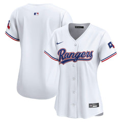 Texas Rangers Women's Home Limited Jersey White