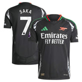 Bukayo Saka Arsenal 2024/25 Away Player Jersey on sale - Black