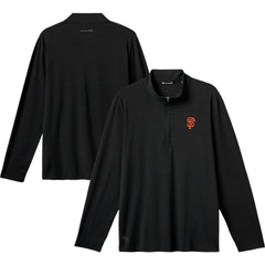 San Francisco Giants TravisMathew The Heater Quarter-Zip Pullover Top Black