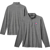 Chicago Cubs TravisMathew The Heater Quarter-Zip Pullover Top Gray