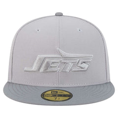 New York Jets New Era Iron Cloud 59FIFTY Fitted Hat - Gray/Graphite online