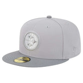 Pittsburgh Steelers New Era Iron Cloud 59FIFTY Fitted Hat - Gray/Graphite on sale