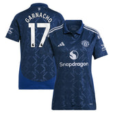 Alejandro Garnacho Manchester United Women's 2024/25 Away Replica Player Jersey Discount - Navy