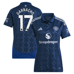 Alejandro Garnacho Manchester United Women's 2024/25 Away Replica Player Jersey - Navy discount