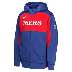 Philadelphia 76ers Youth Authentic On-Court Showtime Performance Full-Zip Hoodie - Royal/Red outlet