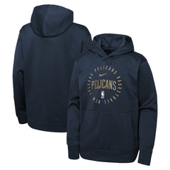 New Orleans Pelicans Youth Performance Practice Spotlight Pullover Hoodie - Navy sale