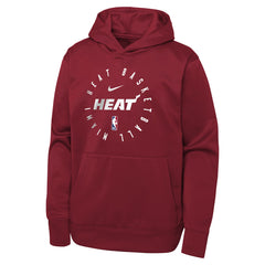 Miami Heat Youth Performance Practice Spotlight Pullover Hoodie - Red sale