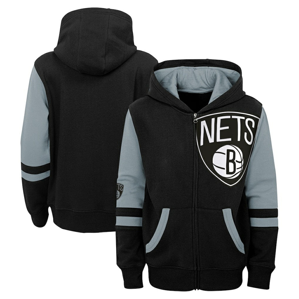 Brooklyn Nets Preschool Straight To The League Full-Zip Hoodie - Black shop