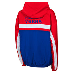 Philadelphia 76ers Youth Headliner Windbreaker Full-Zip Hoodie Jacket - Red sale
