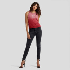 Atlanta Falcons WEAR by Erin Andrews x Gracie Hunt Women's Ombre Tank Top - Scarlet on sale