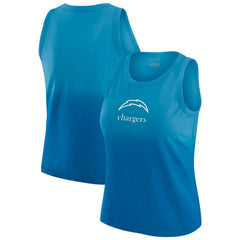Los Angeles Chargers WEAR by Erin Andrews x Gracie Hunt Women's Ombre Tank Top - Blue outlet