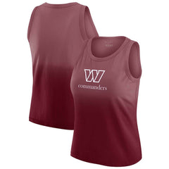 Washington Commanders WEAR by Erin Andrews x Gracie Hunt Women's Ombre Tank Top - Burgundy for sale