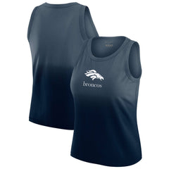 Denver Broncos WEAR by Erin Andrews x Gracie Hunt Women's Ombre Tank Top - Navy sale