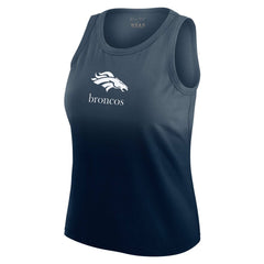 Denver Broncos WEAR by Erin Andrews x Gracie Hunt Women's Ombre Tank Top - Navy sale