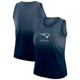 New England Patriots WEAR by Erin Andrews x Gracie Hunt Women's Ombre Tank Top - Navy discount