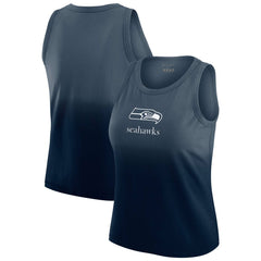 Seattle Seahawks WEAR by Erin Andrews x Gracie Hunt Women's Ombre Tank Top - Navy on sale