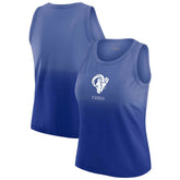 Los Angeles Rams WEAR by Erin Andrews x Gracie Hunt Women's Ombre Tank Top - Royal discount