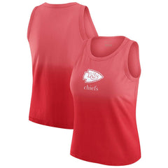 Kansas City Chiefs WEAR by Erin Andrews x Gracie Hunt Women's Ombre Tank Top - Red discount