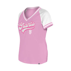 San Francisco Giants Women's Gameday V-Neck T-Shirt Light Pink