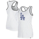 Los Angeles Dodgers Women's Gameday Pinstripe Tank Top White