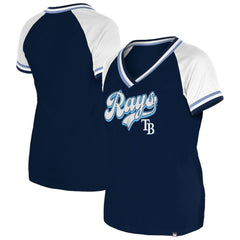 Tampa Bay Rays Women's Gameday Raglan V-Neck T-Shirt Navy
