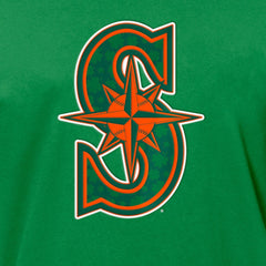 Seattle Mariners St. Patrick's Day Shamrock Fill T-Shirt Kelly Green