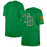 Tampa Bay Rays St. Patrick's Day Shamrock Fill T-Shirt Kelly Green