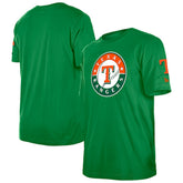 Texas Rangers St. Patrick's Day Shamrock Fill T-Shirt Kelly Green