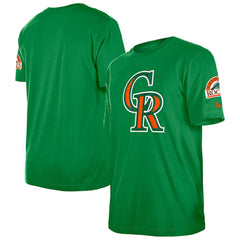Colorado Rockies St. Patrick's Day Shamrock Fill T-Shirt Kelly Green