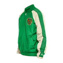 Milwaukee Brewers St. Patrick's Day Ripstop Raglan Quarter-Zip Windbreaker Kelly Green